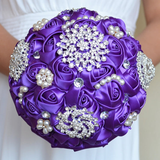 Bouquet da Sposa con Fiori e Strass - Accessori per Matrimonio e