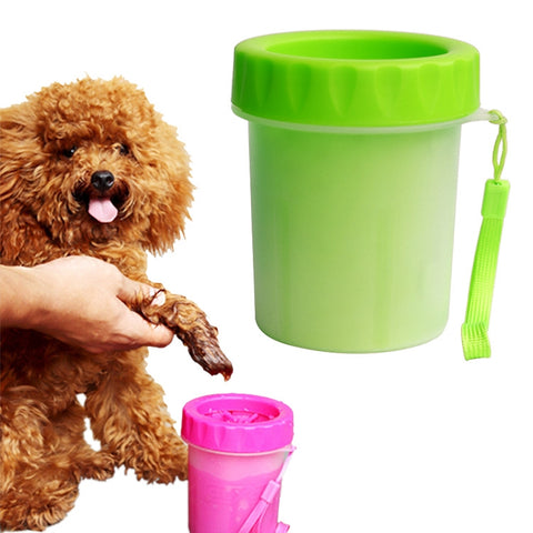 Prodotti antisettici per animali domestici Tazza per la pulizia dei piedi in silicone Taglia: S