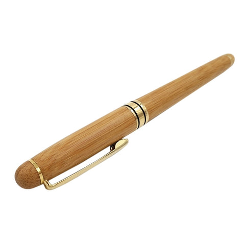 Penna stilografica a inchiostro stilografica en bambou avec piston transparent, pennino extra fine per ufficio scolastico