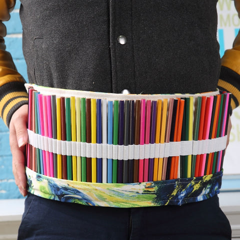 48 slot Van Gogh Pittura a olio Stampa Borsa per penne Tela Matita Avvolgimento Tenda Astuccio arrotolabile Astuccio per cancelleria, 48 Slots - Novalix Store