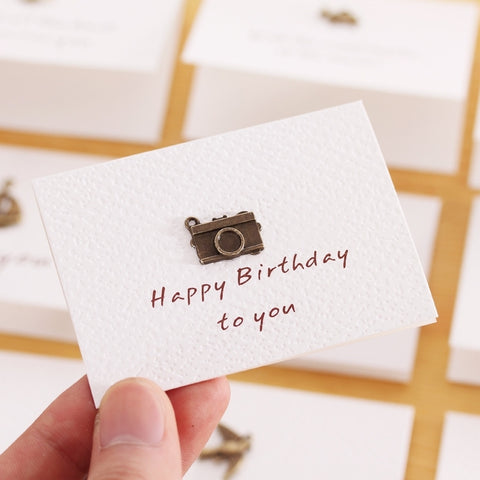 Mini Ornamenti Fai da Te - 20 Pezzi di Biglietti di Auguri Pieghevoli
