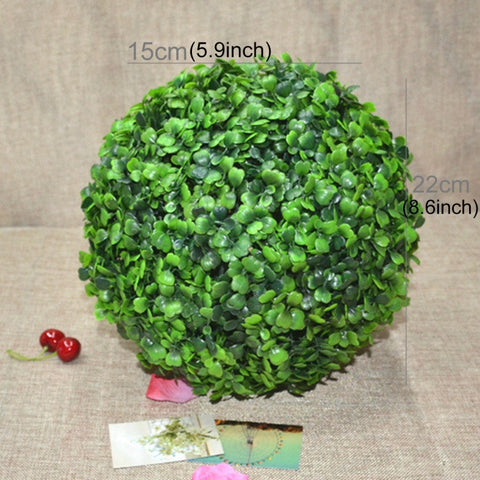 Artificiale Aglaia Odorata Pianta Palla Topiaria Evento di matrimonio Decorazione esterna per la casa Ornamento da appendere, Diametro: 8,7 pollici, 8.7 pollici