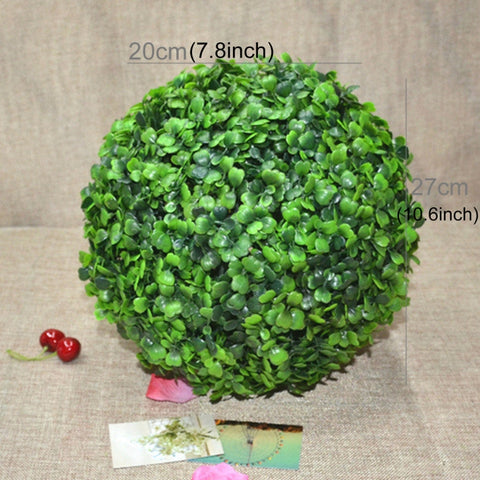 Artificiale Aglaia Odorata Pianta Palla Topiaria Evento di matrimonio Decorazione esterna per la casa Ornamento da appendere, Diametro: 10,7 pollici, 10.7 pollici