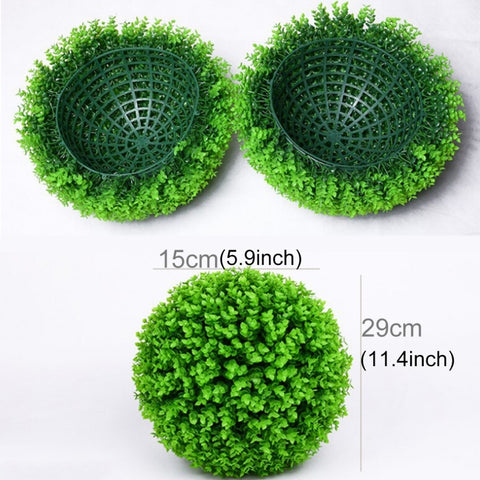 Palla Topiaria in Eucalipto Verde Artificiale per Decorazioni di