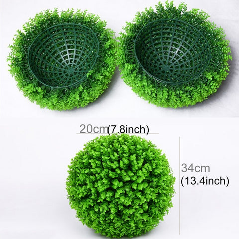 Pianta Topiaria Artificiale Verde Eucalipto per Decorazioni di