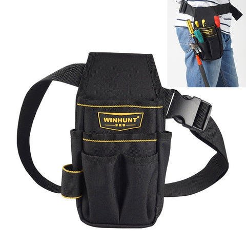 Sac de ceinture professionnel pour électricien en tessuto Oxford, sac de rangement pour les professionnels, WH008 Noir