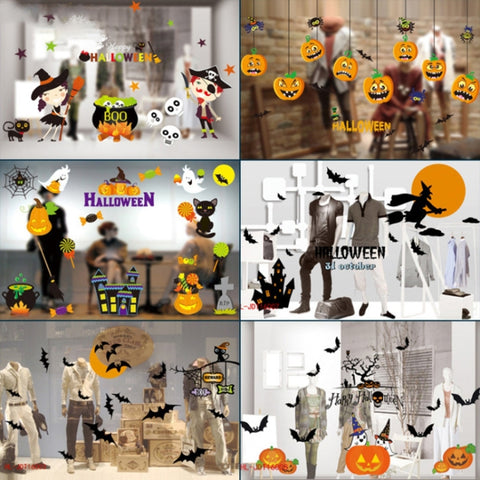 Décorations d'Halloween Autocollants électroniques en verre personnalisés en PVC, livrés dans un style décontracté