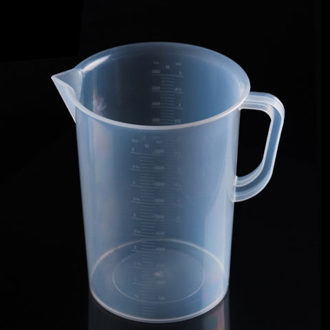 Boccetta en plastique PP pour usage alimentaire 5000 ml Misurino digitale Scala cilindrica Misura instruments de laboratoire en verre, 5000ml