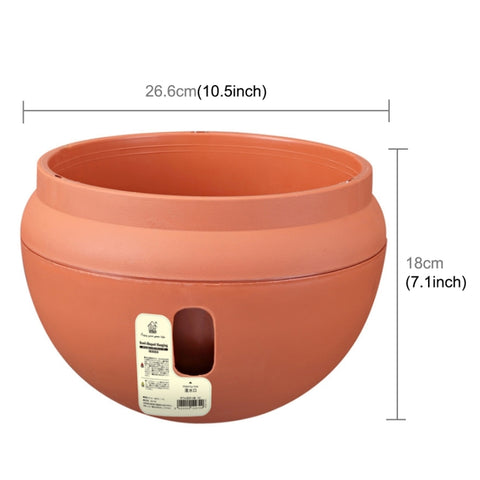 Vasi da fiori sospesi in plastica Vasi sospesi Vaso da fiori con catena sospesa, misura grande: 24 x 18 cm, consegna colore casuale, Large Size