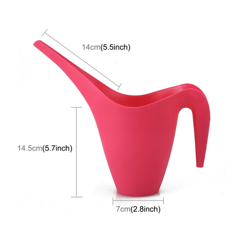 Vasi per versare l'irrigatore in plastica con annaffiatoio a bocca lunga, capacità: 1,0 l, consegna colore casuale, Capacity: 1.0L