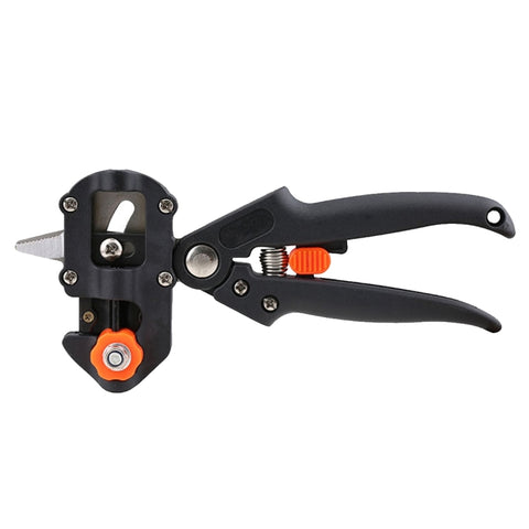 Set di strumenti per innesto professionale Forbici da potatura Macchina per innesto per piantine Dispositivo per innesto con tre lame, un coltello a croce, una chiave inglese, Black