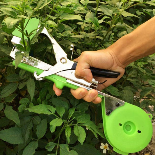 attrezzo-per-nastro-agricolo-legatrice-a-mano-attrezzo-per-nastro-per-piante-da-giardino-macchina-per-nastro-adesivo-macchina-per-nastro-adesivo-adhesive-tape-machine-green-adhesive-tape-machine-yellow - immagine 1