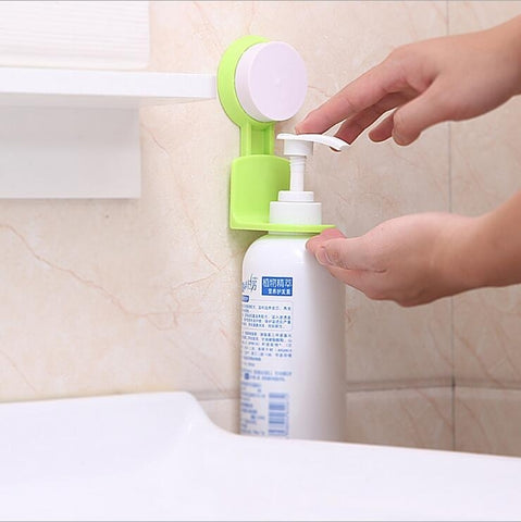 Piloni anti-traccia Bagno Cucina Parete Forte ventosa Gel doccia Piloni Gancio Ventosa sottovuoto, consegna colore casuale, Suction Cup Shower Hanger