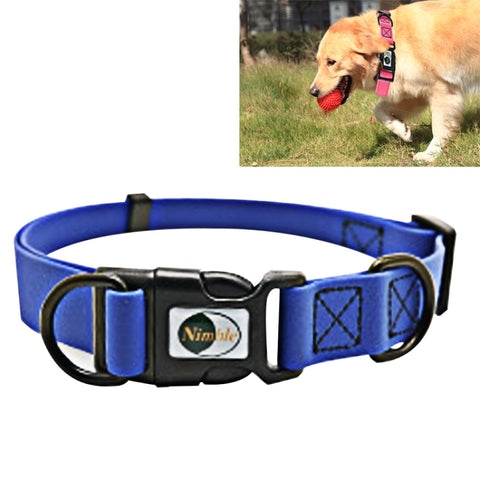 Collare regolabile impermeabile per cani - Doppio anello, taglia S