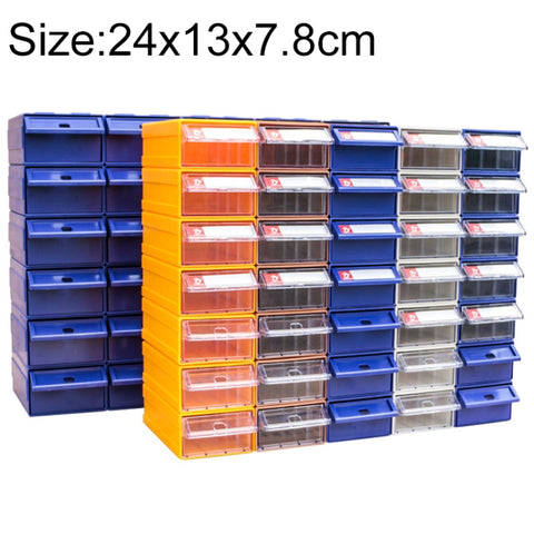 Parti in plastica combinate ispessite Tipo di cassetto dell'armadio Scatola dei componenti Scatola del materials dei blocchi di costruzione Scatola dell'hardware, Consegna colore casuale, Dimensioni: 24 cm x 13 cm x 7,8 cm, Size: 24cm x 13cm x 7.8cm