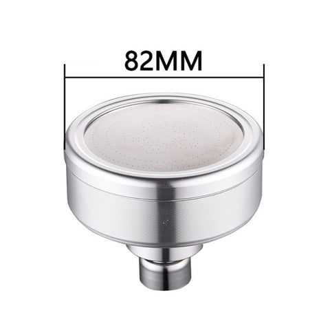 Soffione doccia con getto superiore pressurizzato rotondo in alluminio placcato rimovibile e lavabile, dimensioni: 82 mm, Pattern A