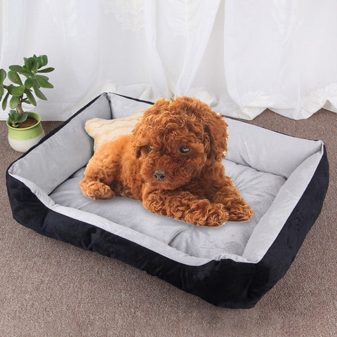 Coperta con tappetino per cani e gatti con motivo a ossa di canna, morbida e calda, misura: XXS, 45×30×15 cm, Taglia: XXS