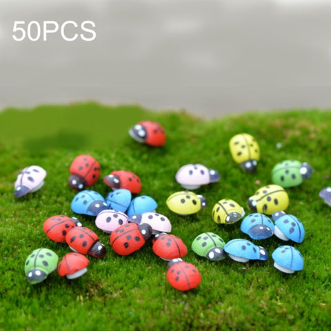500 pezzi Cabochon in legno di colore misto Coccinella per decorazione Coccinella in legno Decorazione Artigianato Ornamenti micro-paesaggio Accessori Ornamenti multi-carne, Mixed Color - Novalix Store