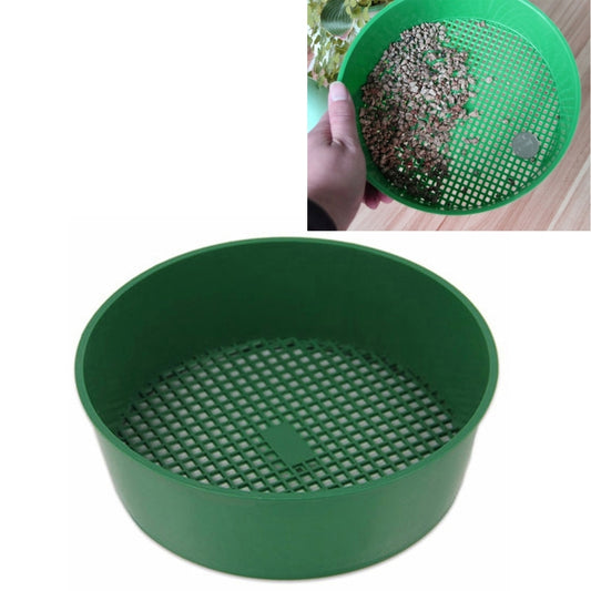 Setaccio a rete in plastica Setaccio per il suolo PE Bicchieri a rete in plastica per attrezzi da giardinaggio Forniture da giardinaggio, diametro del setaccio: 3 x 3,5 mm, Plastic Mesh Sieve
