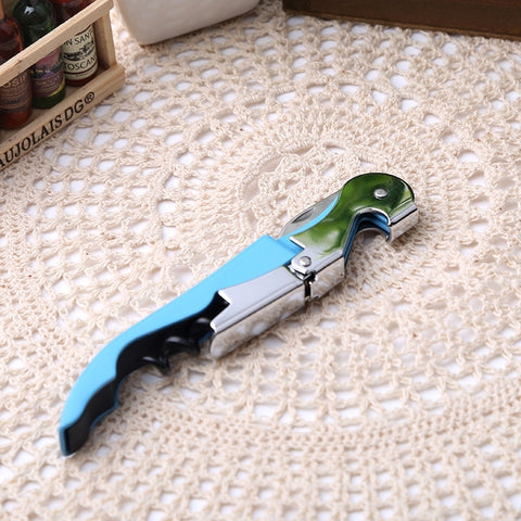 Apribottiglie per vino in acciaio inossidabile con motivo cavaluccio marino multifunzione for 10 pezzi, apribottiglie apriscatole, consegna colore casuale, Sea Horse Style
