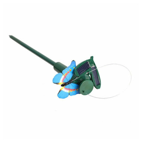 Farfalla rotatif électrique à énergie solaire Colibri Decorativo Simulazione di mosca Farfalla Giocattolo divertente per animali domestici Giardinaggio Decorazione pastorale Giocattoli, Butterfly 2
