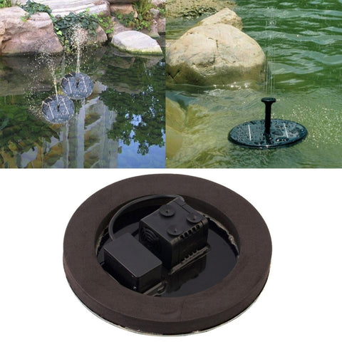 Pompe à eau à énergie solaire Fontana da giardino Pannello galleggiante Kit laghetto per irrigazione per cascate Display per acqua Fontana per decorazione piscina per parco, Diametro: 16 cm, pompe à eau solaire