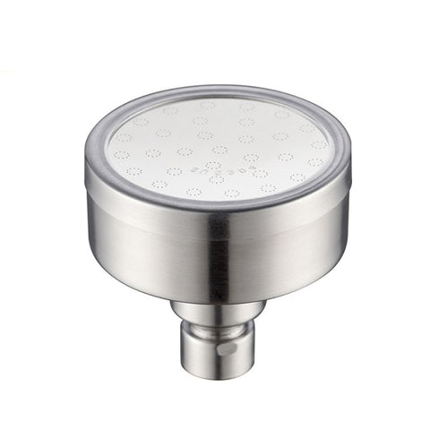 Soffione doccia con getto superiore pressurizzato tondo in acciaio inossidabile 304 rimovibile e lavabile, dimensioni: 80 mm, Pattern C