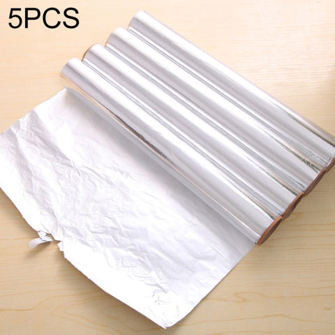 Carta da barbecue in alluminio Bakest - Set da 5 pezzi da 5 m