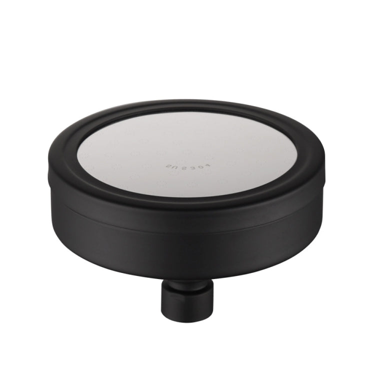 Soffione doccia con getto superiore pressurizzato tondo in acciaio inossidabile 304 rimovibile e lavabile, dimensioni: 118 mm, Pattern H