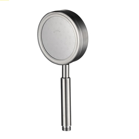 Soffione doccia pressurizzato rotondo in acciaio inossidabile 304 rimovibile e lavabile, dimensioni: 117 mm, Pattern E