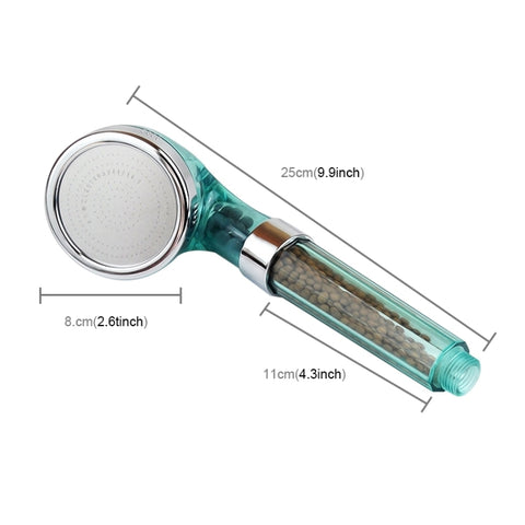 Soffione doccia con ioni negativi per PC, dimensioni: grande, interfaccia: 2 cm, Size: Large,(Orange), Size: Large,(Blue), Size: Large(Transparent)