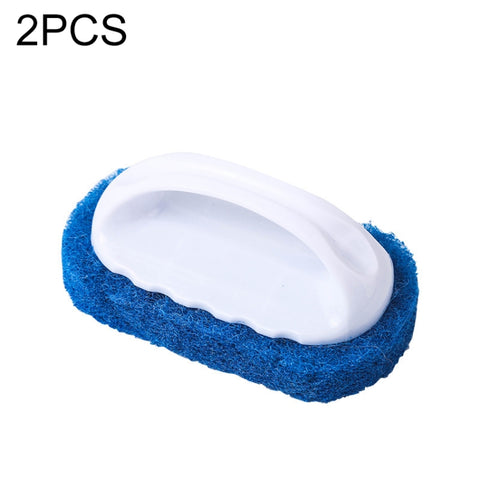 2 spazzole per pulizia a fondo duro in spugna decontaminante, spazzole per pulizia a secco e a umido per cucina/banco di cottura/bagno/vasca, consegna colore casuale, Dry and Wet Cleaning Brush - Novalix Store