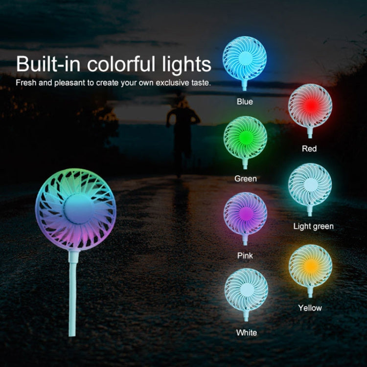 Versatile Mini Hanging Neck Fan with LED Light - F008 Series