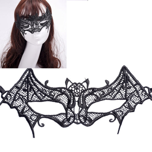 Maschera da pipistrello in pizzo per donna - Costume sexy di Halloween