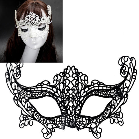 Maschera di volpe di pizzo da donna sexy da ballo in maschera di Halloween, Fox