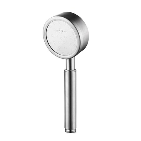 Soffione doccia pressurizzato rotondo in acciaio inossidabile 304 rimovibile e lavabile, dimensioni: 80 mm, Pattern F