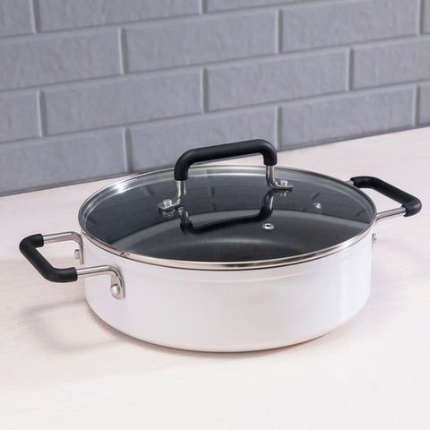 Pentola antiaderente Xiaomi Mijia ZWZ da 4 litri per uso alimentare, compatibile con il piano cottura a induzione Mijia (HC9071), 4L Stockpot
