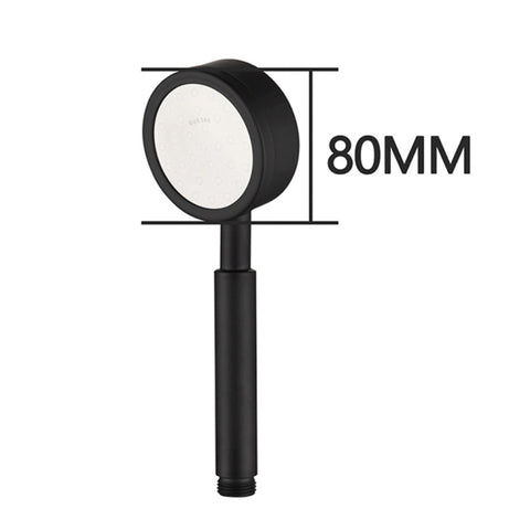 Soffione doccia pressurizzato rotondo in acciaio inossidabile 304 rimovibile e lavabile, dimensioni: 80 mm, modello K