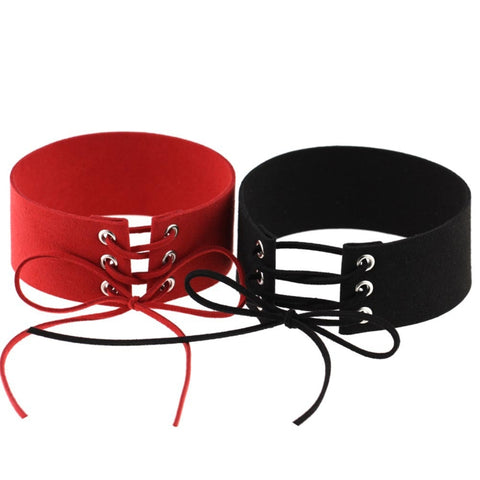 2 pezzi di personalità semplice punk sexy legato collare moda velluto collare osso collana, consegna colore casuale, SFXQ - Novalix Store