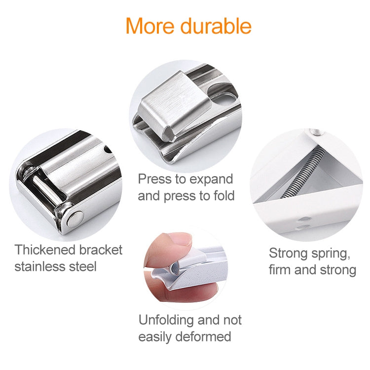 Ripiano portaoggetti pieghevole a forma di K da 16 pollici montato a parete per tavolo da pranzo, 16 inch