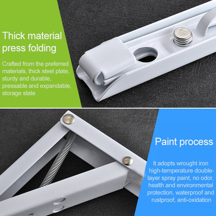 Ripiano pieghevole a molla da 8 pollici montato a parete per tavolo da pranzo, 8 inch