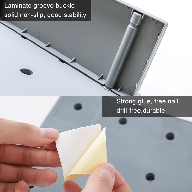 Ripiano in plastica per soggiorno, bagno, cucina, decorazione da parete