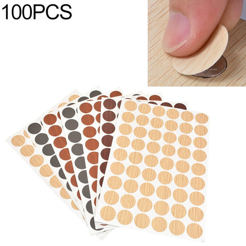 100 pz/scatola 3 in 1 copertura antipolvere decorativa adesivi per fori di carta adesivi sigillanti autoadesivi per armadietti per mobili, Sealing Stickers - Novalix Store