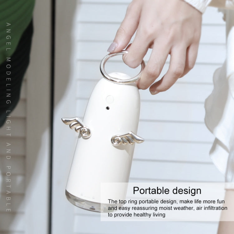 TSHM0 Umidificatore atomizzante Mini Angel con luci notturne colorate, capacità del serbatoio dell'acqua: 230 ml