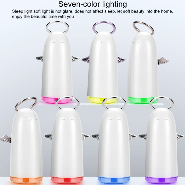 TSHM0 Umidificatore atomizzante Mini Angel con luci notturne colorate, capacità del serbatoio dell'acqua: 230 ml