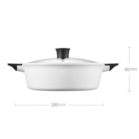 Pentola per zuppa Xiaomi Zhiwu per uso domestico 4L pentola per alimenti antiaderente pentola elettrica in lega di alluminio, GJT03CM