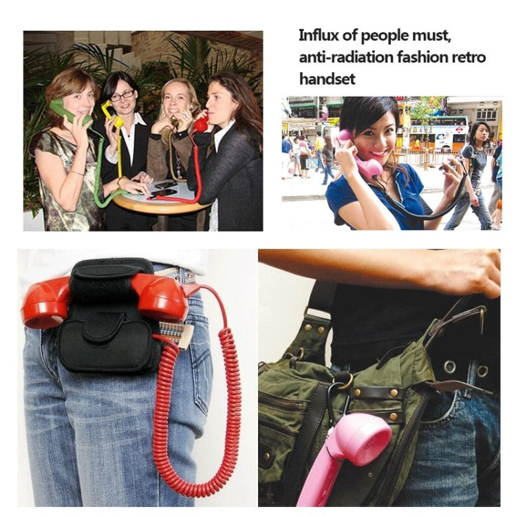 Ricevitore per telefono cellulare anti-radiazioni con microfono retrò da 3,5 mm