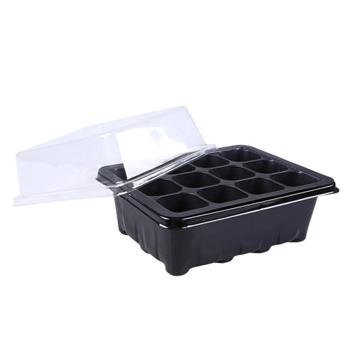 5 PZ Vassoio per Piantine Piastra per Germogli 12 Fori Vasi per vivai Coperchi per Vassoi Scatola per Giardinaggio Bonsai Mini Piastra per vivai a effetto serra, 12 Holes, 5pcs 12 Holes - Novalix Store