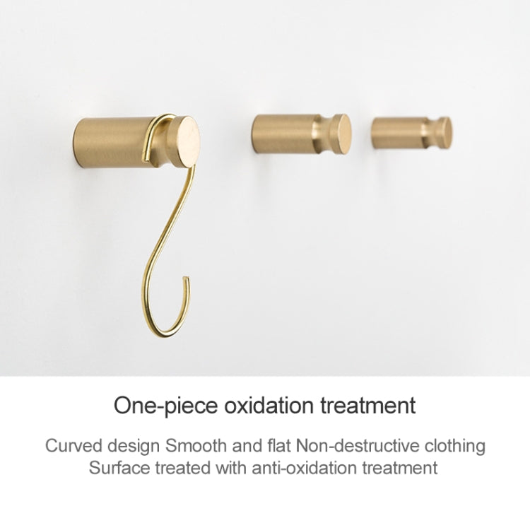 Gancio in ottone per chiavi - Dimensioni 4,5 x 1,5 cm