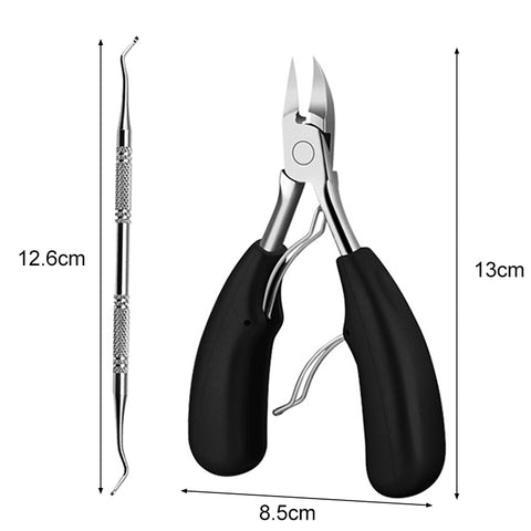 Tagliaunghie 2 in 1 per paronichia Tronchesino per unghie in acciaio inossidabile per olecrano e sollevatore per unghie incarnite                       ...